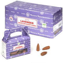 Load image into Gallery viewer, Satya Lavender Backflow Incense Cones
