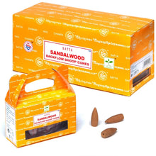 Load image into Gallery viewer, Satya Sandalwood Backflow Incense Cones
