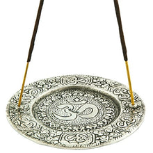 Load image into Gallery viewer, Om Symbol Carved Aluminum Incense Stick Burner
