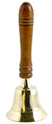Brass Altar Bell With Wooden Handle