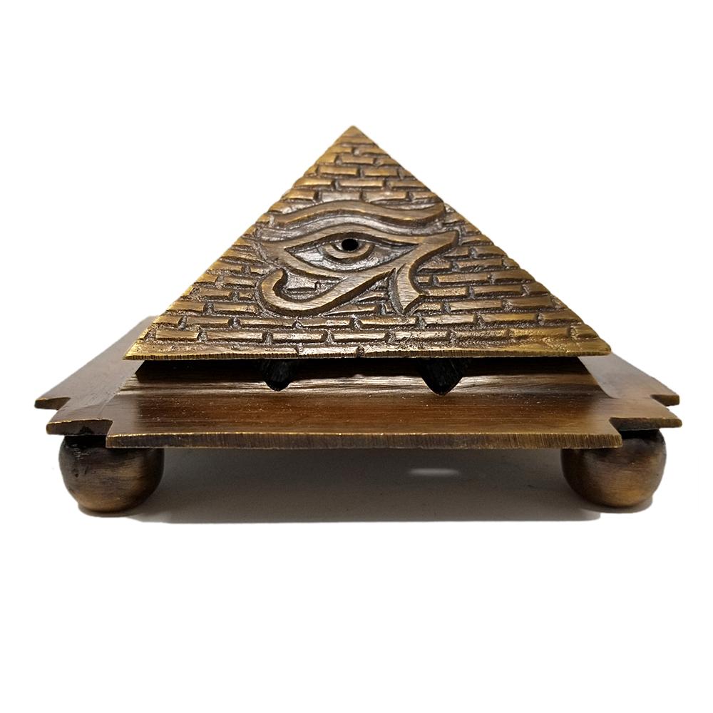 Egyptian Pyramid Cone Burner Solid Brass