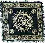 Gold Om Symbol Altar Cloth