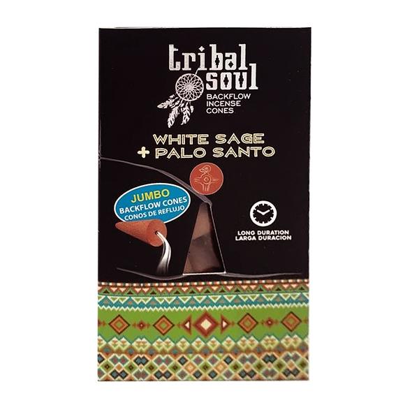 Tribal Soul - White Sage + Palo Santo Backflow Incense Cones