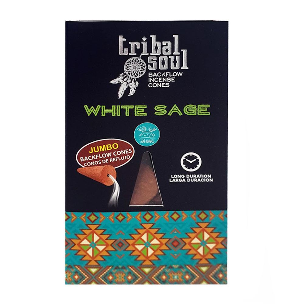 Tribal Soul - White Sage Backflow Incense Cones