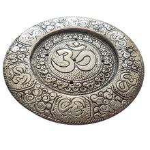 Load image into Gallery viewer, Om Symbol Carved Aluminum Incense Stick Burner
